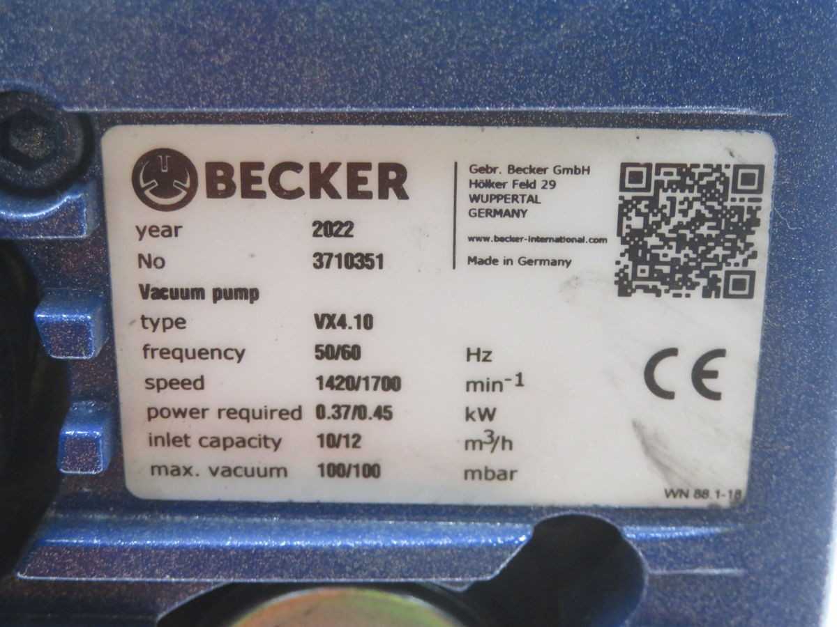 BECKER VX4.10 VACUUM PUMP T261379 - INDUSTRIAL PARTS