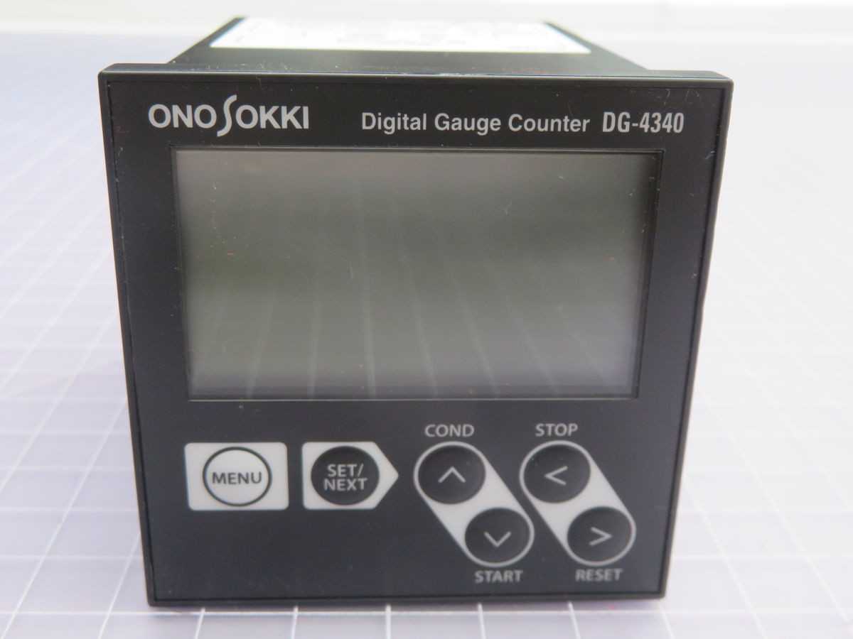 ONO SOKKI DG-4340 DIGITAL GAUGE COUNTER T264390 - INDUSTRIAL PARTS