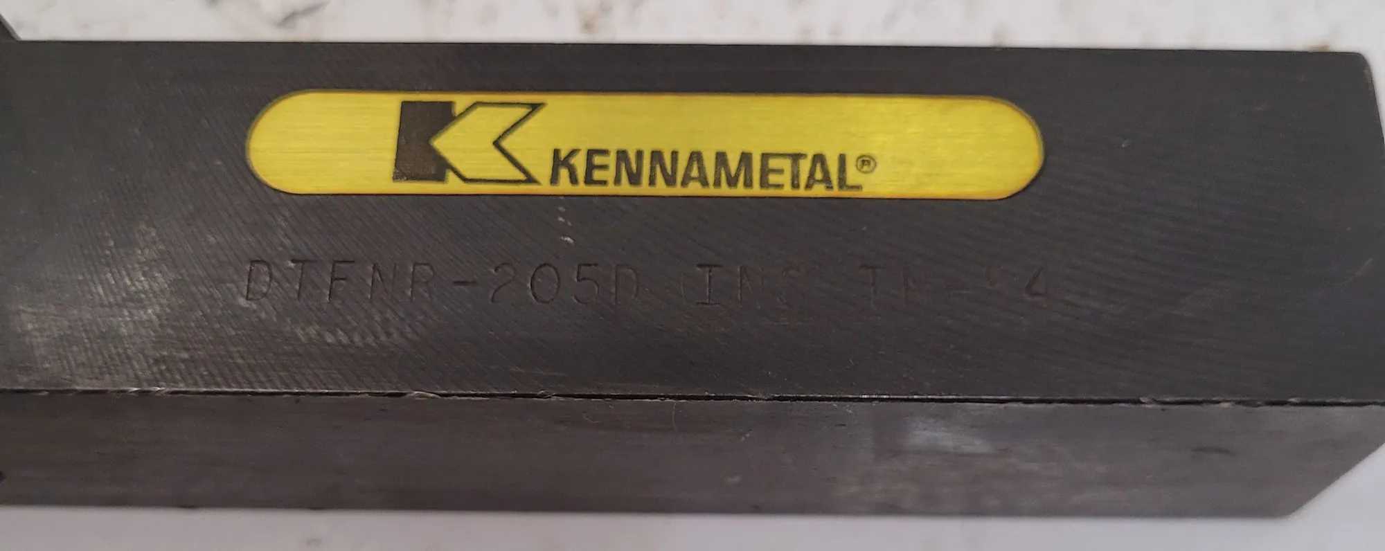 Kennametal DTFNR-205D Toolholder, 1.25" Square Shank, 6" OAL, for TN-54 Inserts - MACHINING ACCESSORIES & TOOLING