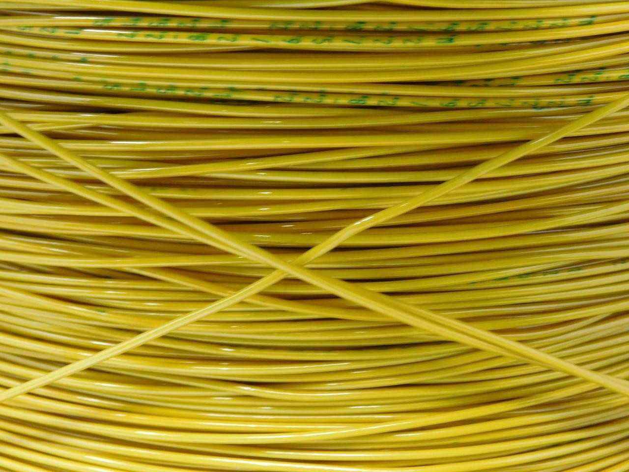 LOT OF 2000 FT NEXANS M22759/28-22-4 YELLOW HOOK-UP WIRE 22 AWG 600 V 200 °C - ELECTRICAL WIRE