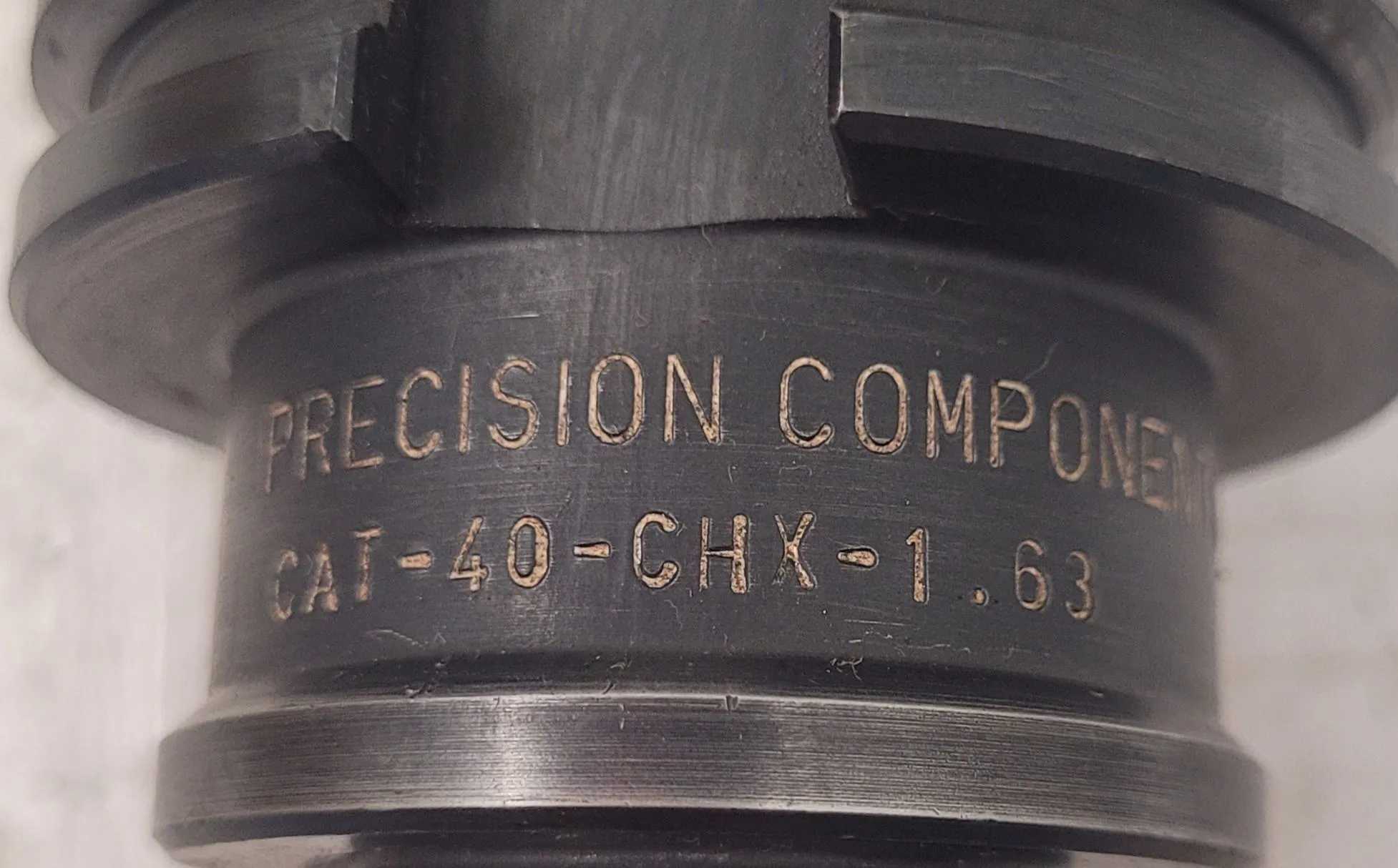 PRECISION COMPONENTS CAT-40-CHX-1.63 END MILL HOLDER (TAPER SIZE: CAT40) - MACHINE TOOLING