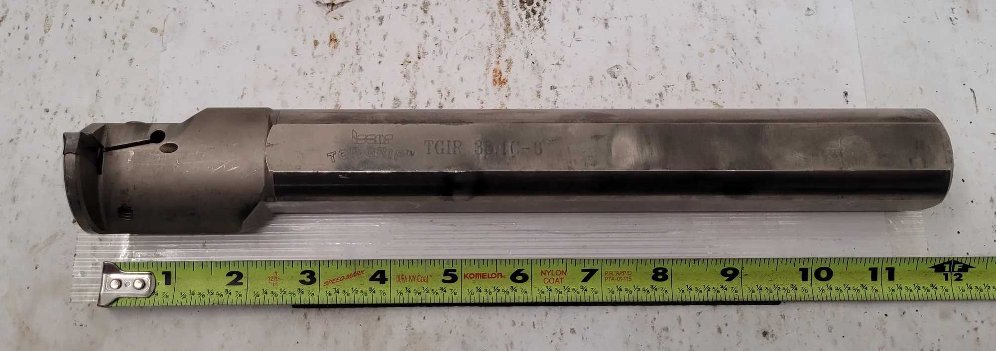 ISCAR INDEXABLE GROOVING TOOLHOLDER TGIR 38.1C-6, INTERNAL GROOVING, RIGHT HAND - MACHINE TOOLING