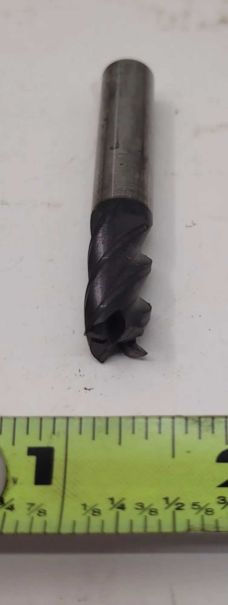 ACCUPRO 4 FLUTE CARBIDE SQUARE END MILL, .375" CUTTER DIAMETER, 2.5" OAL, TICN COATING, 20 PCS - MACHINE TOOLING