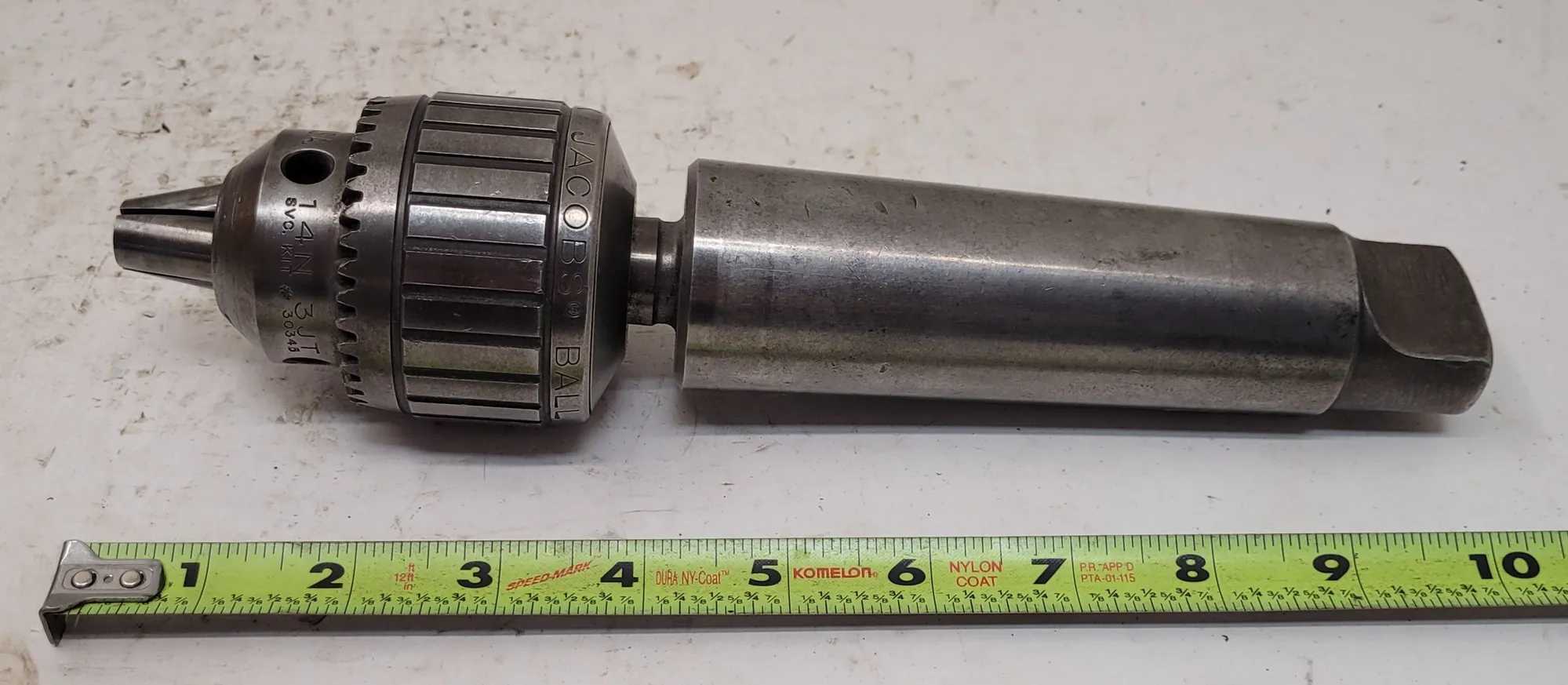 JACOBS BALL BEARING SUPER CHUCK 14N 3JT - MORSE TAPER #5 HOLDER (0-1/2IN CAP) - MACHINE TOOLING