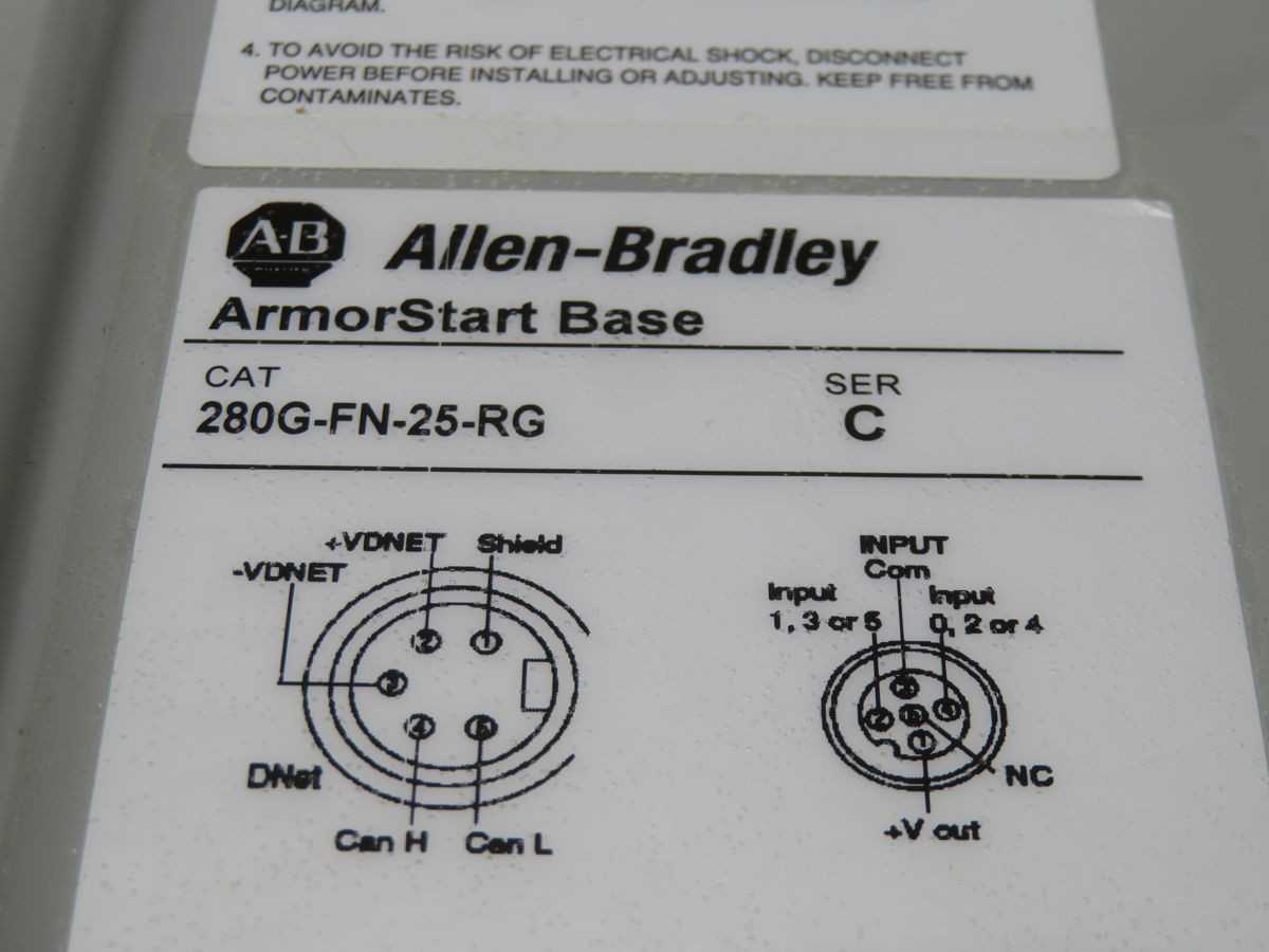 ALLEN BRADLEY 280G-FN-25-RG 284G-FVD6P0D-25-RRG-CBG-DB1-EMI, 480V IN, 6A OUT - MOTOR DRIVES