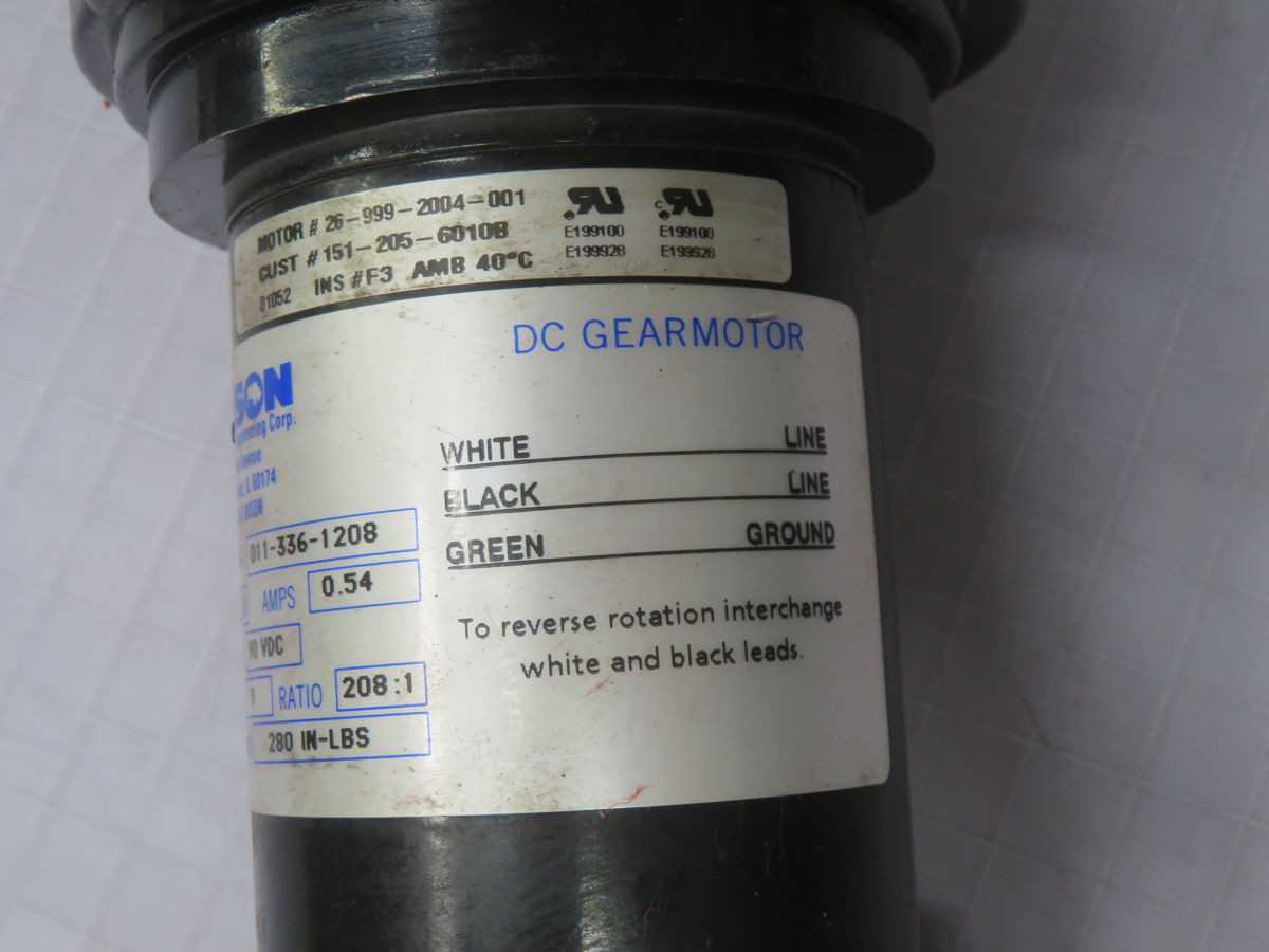 BISON 011-336-1208 PARALLEL GEAR MOTOR T264268 - GEARMOTOR
