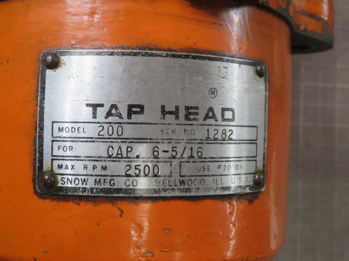 SNOW 200 TAPING HEAD - DRILLING MACHINE PARTS